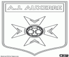 Emblem von AJ Auxerre, Association de la Jeunesse Auxerroise, Französisch Fußballverein