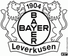 Logo Bayer 04 oder Bayer Leverkusen, deutscher Fußballverein