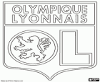 Emblem von Olympique Lyon oder OL, Französisch Fußballverein. Olympique Lyonnais, ursprünglichen Namen auf französisch