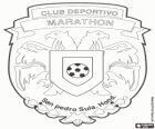 Logo der CD Marathon, Honduras Fußballmannschaft, in San Pedro Sula Basis