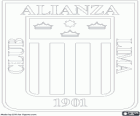 Emblem der Club Alianza Lima, Peru Fußballverein
