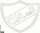 Emblem der Club Nacional de Football, uruguayische Fußballnationalmannschaft in Montevideo