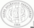 Logo der Clube Atletico Paranaense, brasilianische Fußballmannschaft in der Stadt Curitiba