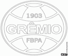 Abzeichen der Grêmio Foot-Ball Porto Alegre, als Gremio Porto Alegre, Brasilien Fußballmannschaft bekannt