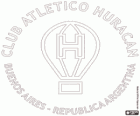 Logo der CA Huracán, Sport-und Fußball-Institution in der Stadt Buenos Aires, Argentinien