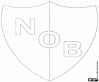 Logo der CA Newell's Old Boys, Fußball in der Stadt Rosario, Argentinien