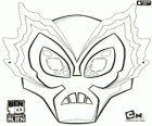 Big Chill-Maske. Ben 10 Ultimate Alien