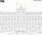 Der Königliche Palast von Madrid auch als Palacio de Oriente bekannt ist die offizielle Residenz des Königs von Spanien