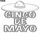 Die Cinco de Mayo ist am 5. Mai in Mexiko und den Vereinigten Staaten gefeiert, um 1862 Schlacht von Puebla gedenken