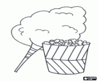 Zuckerwatte und Popcorn