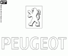Logo von Peugeot, Auto-Marke in Frankreich