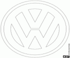 Logo Volkswagen, deutsche Automarke