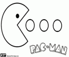 Pac-Man isst Bälle mit dem Logo