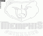Logo Memphis Grizzlies NBA-Team. Southwest Division,Western Conference