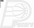 Logo der Indiana Pacers NBA-Team. Central Division, Eastern Conference