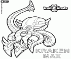 Kraken Max. Invizimals. Ein riesiger Tintenfisch mit großen Zähnen
