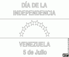 Unabhängigkeit Tag von Venezuela. Am 5. Juli im Gedenken an die Erklärung der Unabhängigkeit von Spanien im Jahr 1811