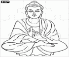 Puzzle des Buddhismus - Buddha Gautama sitzen