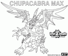 Chupacabra Max. Invizimals Schattenzone. Animal Legende, ein Vampir, der die Hälfte Fledermaus ist, halb Drache