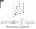 Logo der Australian Open, das erste von vier Grand Slam-Turniere