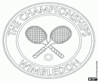 Logo klassischen Wimbledon Grand Slam Tennis-Turnier in England