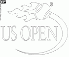 Logo der US Open, das vierte und letzte Grand Slam Tennis-Turnier