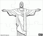 Puzzle der Statue von Christus dem Erlöser auf dem Corcovado, Rio de Janeiro, Brasilien