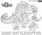 Dark Rattleraptor. Invizimals Schattenzone. Wilder Jäger des Dschungels