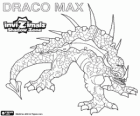 Draco Max. Invizimals Schattenzone. Eine alte Drachen in Stein mit großer Kraft geschnitzt