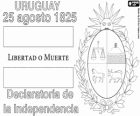 Uruguayischen Unabhängigkeitserklärung. Uruguay die Unabhängigkeit in Bezug auf Brasilien war das 25. August 1825
