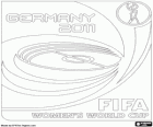 Logo der 2011 FIFA Frauen-Weltmeisterschaft. Die Weltmeisterschaft in Deutschland statt. Japan gewann das Finale gegen USA