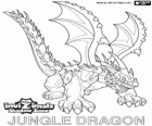 Jungle Dragon. Invizimals Schattenzone. Dragons des Dschungels haben eine mächtige Waffe, eine Säure, die gegen den Feind spucken