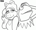 Miss Piggy und Kermit der Frosch