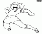 Captain Tsubasa Springen beim Torjubel