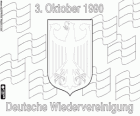 Deutsche Wiedervereinigung in Gedenken an den 3. Oktober 1990