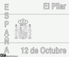 12. Oktober, Spanien Nationalfeiertag, Tag der Virgen del Pilar und Feier des Hispanic Heritage
