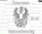 Österreichischer Nationalfeiertag. Es ist am 26. Oktober in Erinnerung an die Erklärung der Österreichische Neutralität in 26. Oktober 1955 feierte