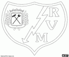 Emblem von Rayo Vallecano, aus der Nachbarschaft von Vallecas, Madrid