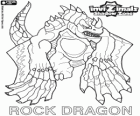 Rock Dragon. Invizimals Schattenzone. Rock-Drachen leben in den Kratern der Vulkane