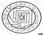 Darstellung der mystischen aztekischen Kalender