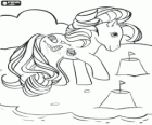 My Little Pony, Mein kleines Pony am Strand spielen mit Sand Burgen