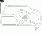 Seattle Seahawks Logo, Fußball in der NFC West Division, Seattle, Washington