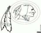 Washington Redskins Logo, american football Franchise in NFC East Division, Landover, Maryland und Ashburn, Virginia