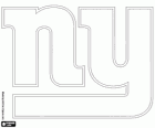 Logo der New York Giants, american football team in der NFC East Division, East Rutherford, New Jersey