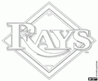 Tampa Bay Rays Logo, Baseball-Team aus der American League East Division, Saint Petersburg, Florida
