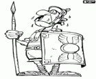 Römischen Soldaten Angstschweiß, wenn man von Asterix und Obelix