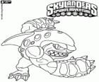 Skylander Terrafin, der Box-Champion. Land Skylanders