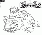Skylander Bash, die gewaltige Dinosaurier. Erde Skylanders