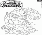 Skylander Eruptor, eine Kreatur, die Feuerbälle und Flammen wirft. Feuer Skylanders