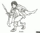 Frodo Beutlin, den Hobbit der erbt den Einen Ring von Bilbo und die Hauptfigur in die Abenteuer von Der Herr der Ringe